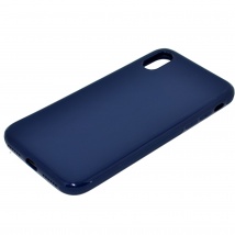 Силиконовый чехол для iPhone X синий