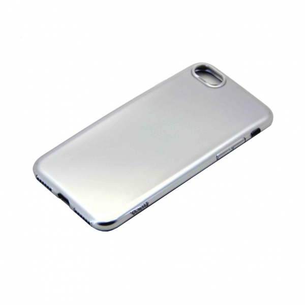 Силиконовый чехол для iPhone 7 Premium серебряный