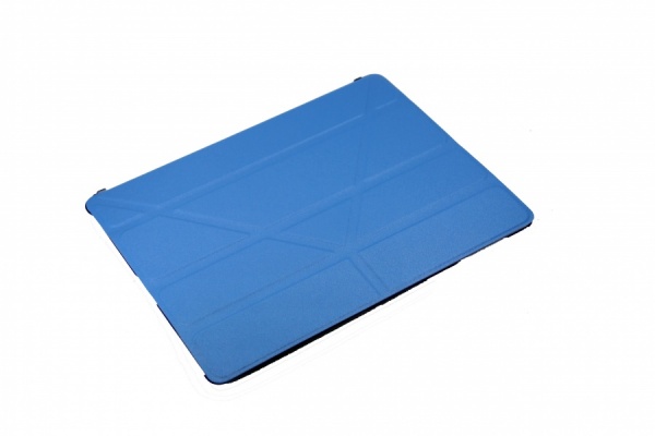 Кожаный чехол для iPad Classic Transformer голубой