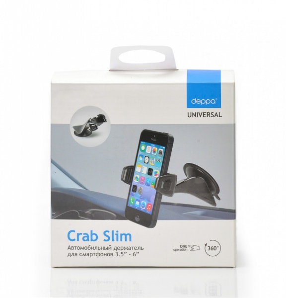 Автомобильный держатель для смартфонов Deppa Crab Slim
