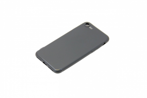 Силиконовый чехол для iPhone 6 и 6s матовый черный