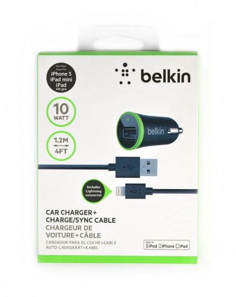   Belkin 1USB 2A  +  lightning