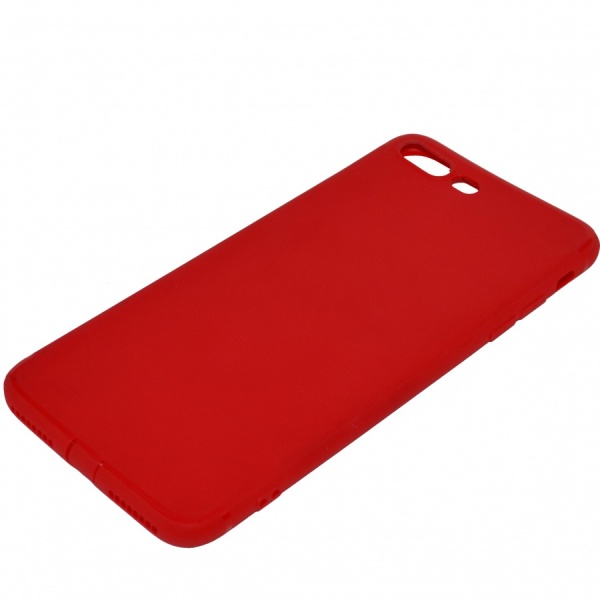 Силиконовый чехол на iPhone 7+ и 8+ красный 