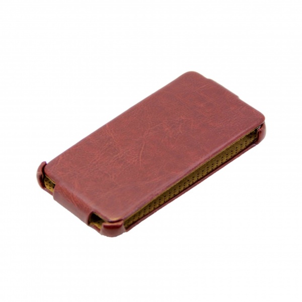 Кожаный чехол-книжка для Samsung Galaxy S2 коричневый